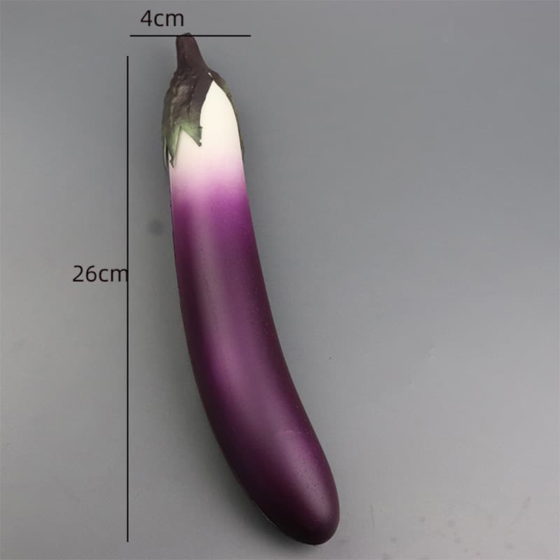 PU Fake Cucumber, Eggplant, Corn, and Loofah Models Fruit and Vegetable Photography Props Cabinet Decoration Food Toys