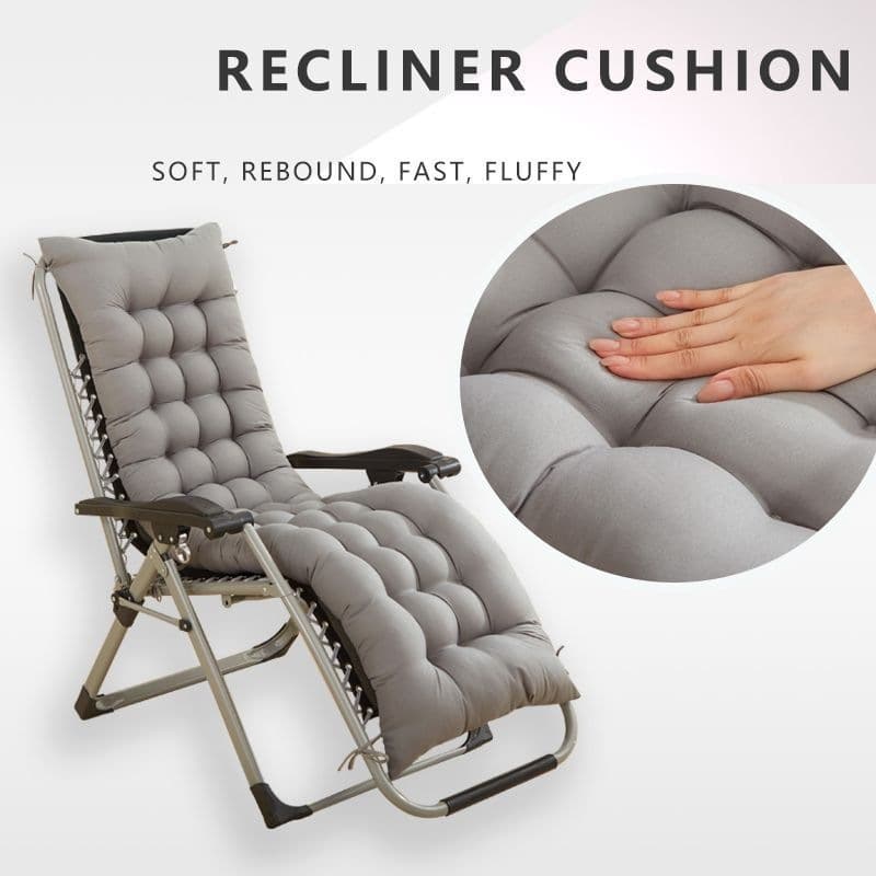 Thickened Lounge Chair Pad Rattan Chair Rocking Chair Cushion Autumn Winter Extended Thickened Universal Cotton Pad Office Chair Bamboo Chair Pad