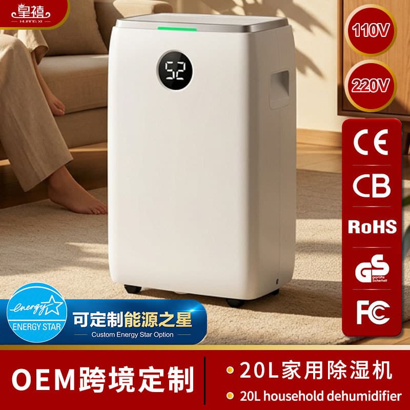 6-20L Compressor Dehumidifier for Home Bedroom Air Dehumidifier Moisture Absorber Clothes Drying Dehumidifier