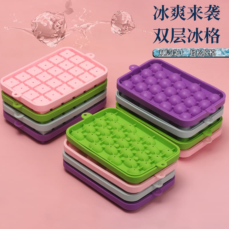 25-Cavity Handmade Grape Soap Silicone Ice Cube Mold, Food-Grade Ice Tray, Whiskey Ice Ball Mold