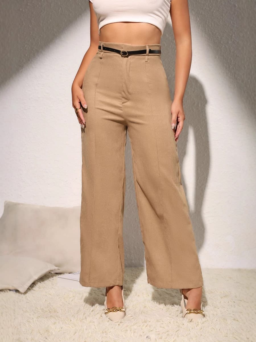 Cross-border foreign trade new wide-leg pants for women, drapey suit pants, casual off-bottom narrow straight pants