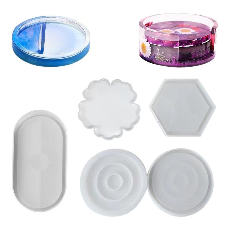 DIY Epoxy Resin Mold Coaster Silicone Mold Crystal Resin Storage Rack Resin Decoration Set Mold In Stock