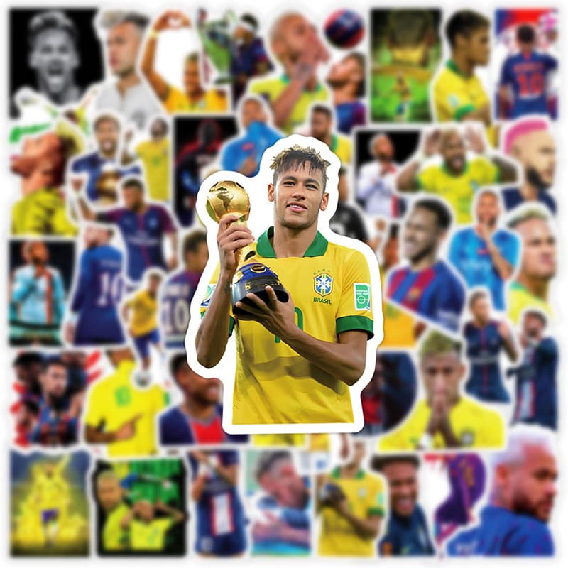 100 Brazilian star Neymar stickers, computer phone case, water cup, fan support stickers, waterproof