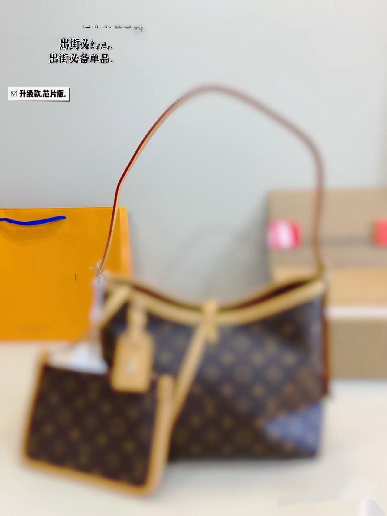 Carryall Bag Chip Genuine Leather L Brand Women's Bag Chip Classic Monogram Tote Underarm Monogram Bag