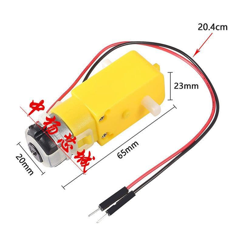 DC 3V-6V Geared Motor TT Motor with Strong Magnet and Anti-Interference for Smart Car Chassis, Direct Sales of 4WD Cars