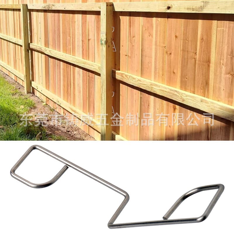 304 Stainless Steel Fence Panel Fixing Clip, Wooden Fence Installation Buckle, Garden Fence Fixing Buckle