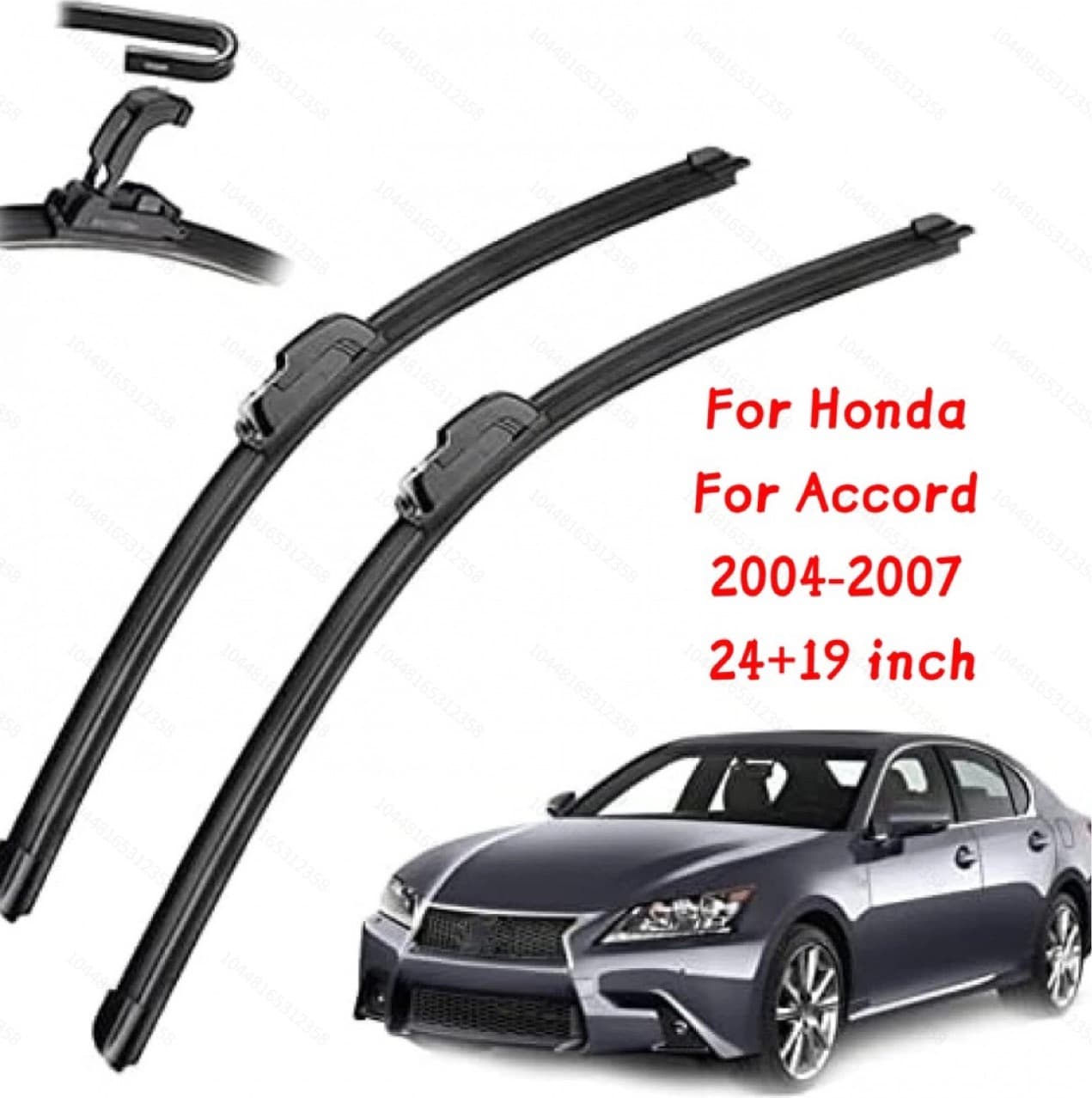 Suitable for Honda Accord Rain 2004-2007 scraper, size 24+19 inches