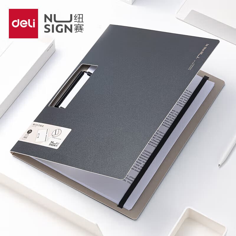 Deli Ns178 Horizontal File Board Clip New Sai A4 Folder Thickened Test Paper Clip Office Student Stationery Supplies
