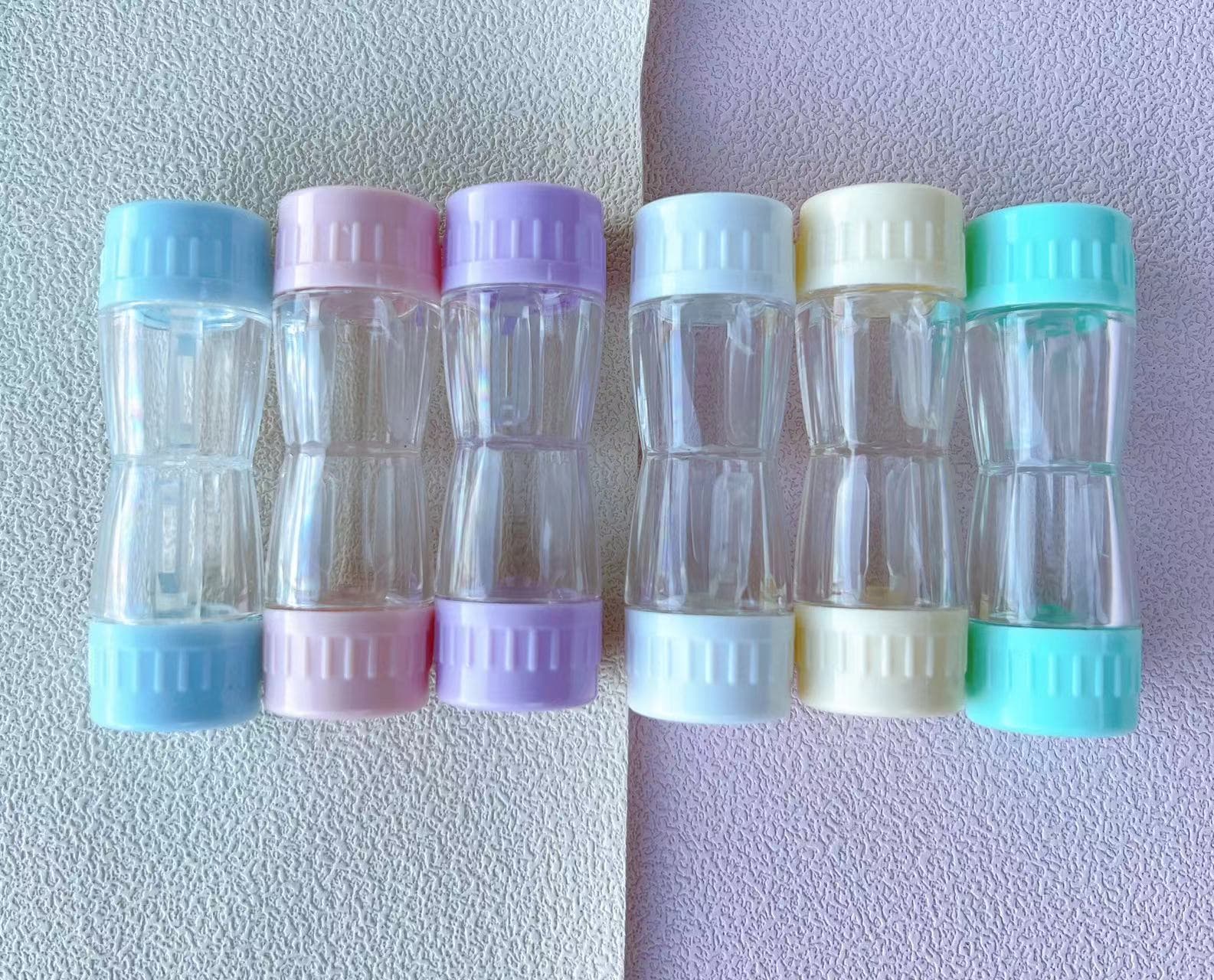 Orthokeratology Lens RGP Rigid Gas Permeable Contact Lens Storage Case Portable Double-Ended Container