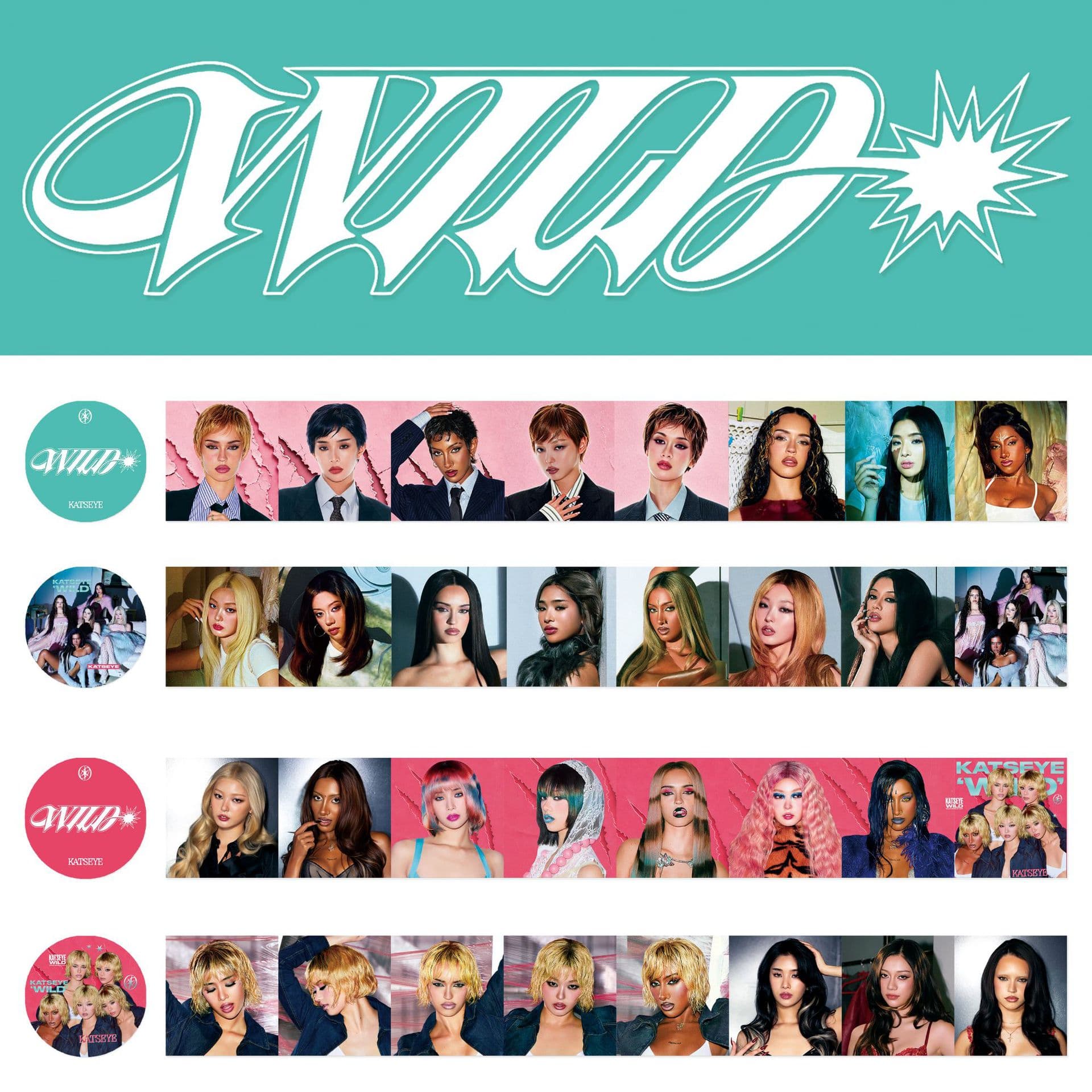 KATSEYE Tape katseye New Album WILD Merchandise Journal Tape Kpop Star Merchandise Stickers
