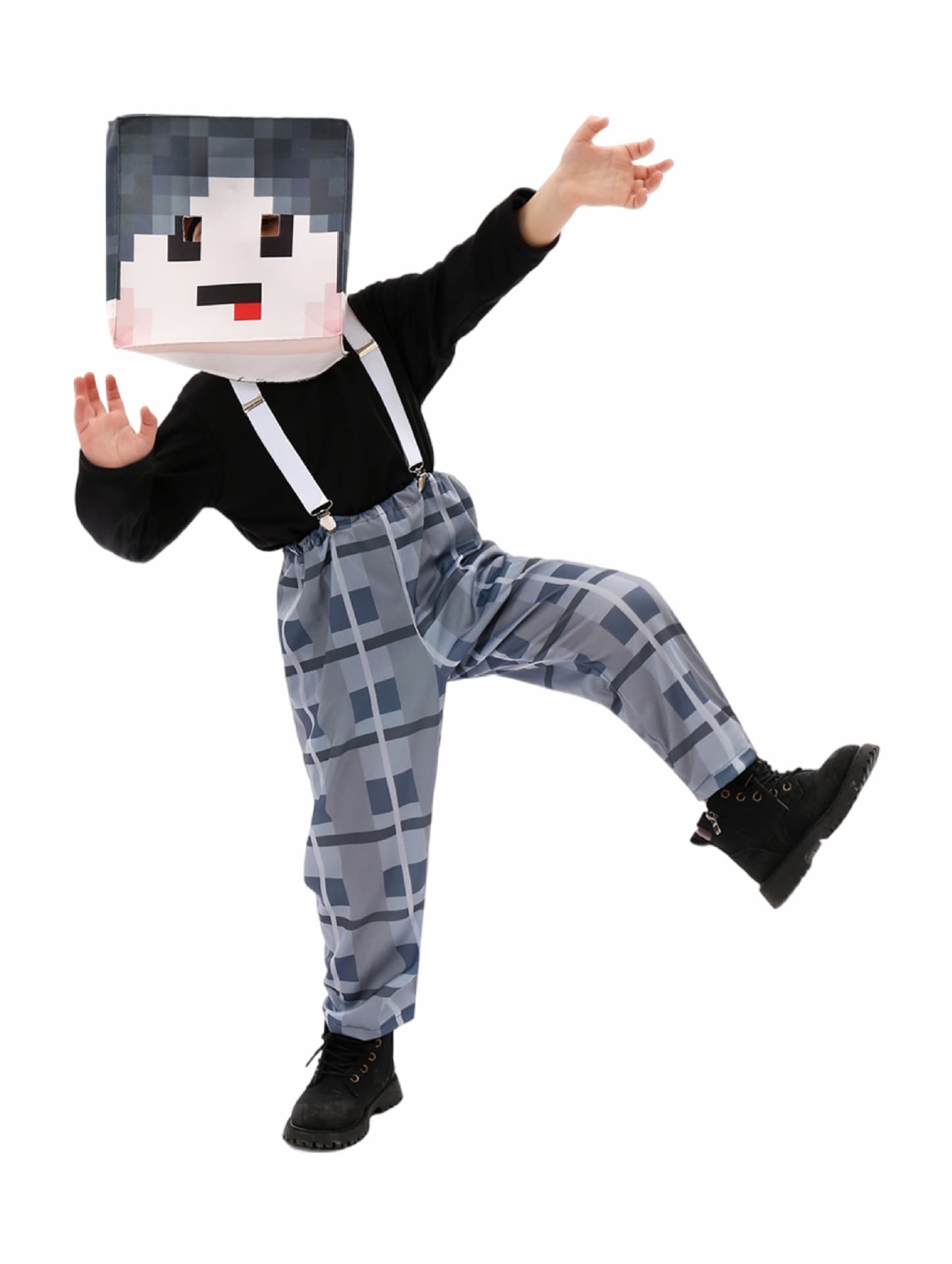 Minecraft Kids Cosplay Full Series Costume MC Outfit Performance Costume Cross-Border Halloween