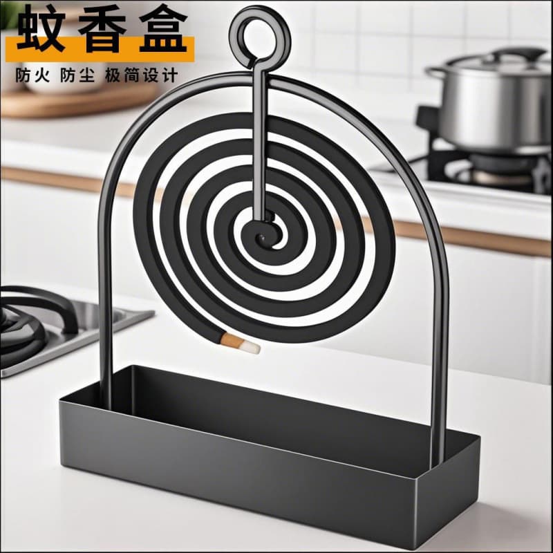 Mosquito coil holders, creative home iron art, sandalwood stands with ash trays, fireproof and heat-resistant, stainless steel mosquito coil boxes.