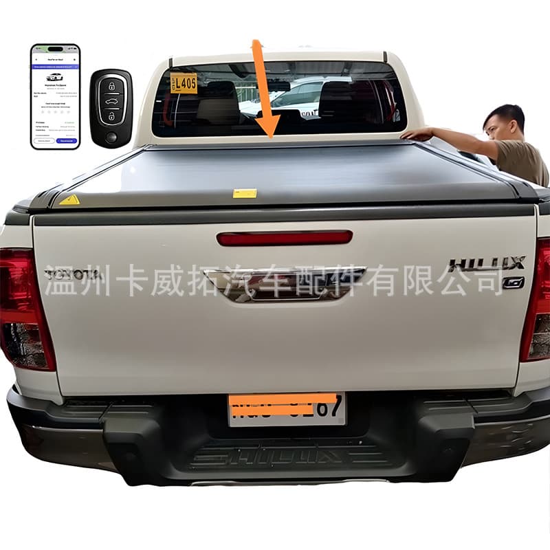 Tonneau Cover Hilux Revo LC79 Tacoma Tundra Electric Pickup Truck Roll-up Tonneau Cover