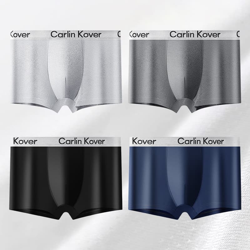 Cross-Border Plus Size Summer Cotton Men's Boxer Briefs, Pure Cotton Crotch, Sexy Breathable Trunks