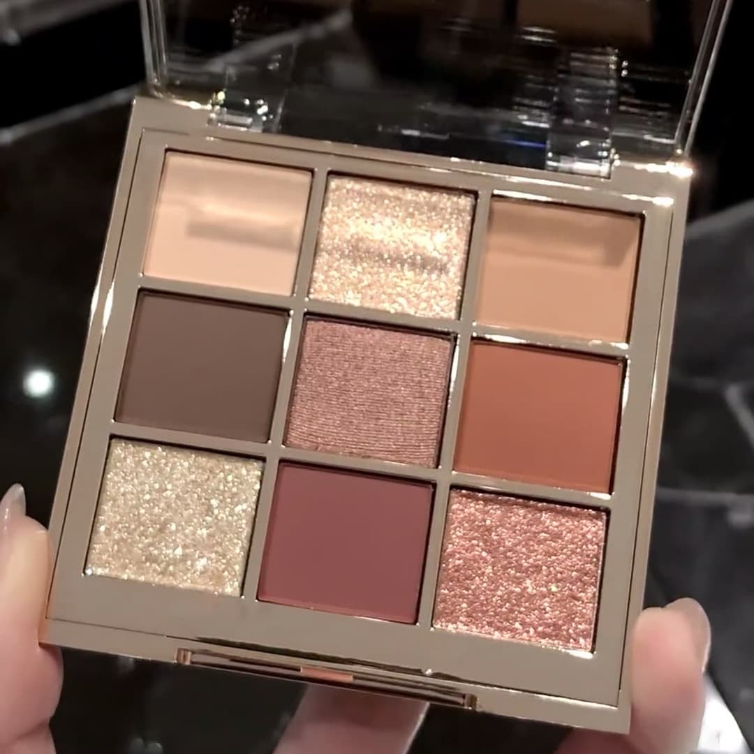 Merssitin nine-color eyeshadow palette, matte pearlescent sparkle, earthy milk tea color student nine-color eyeshadow national trend