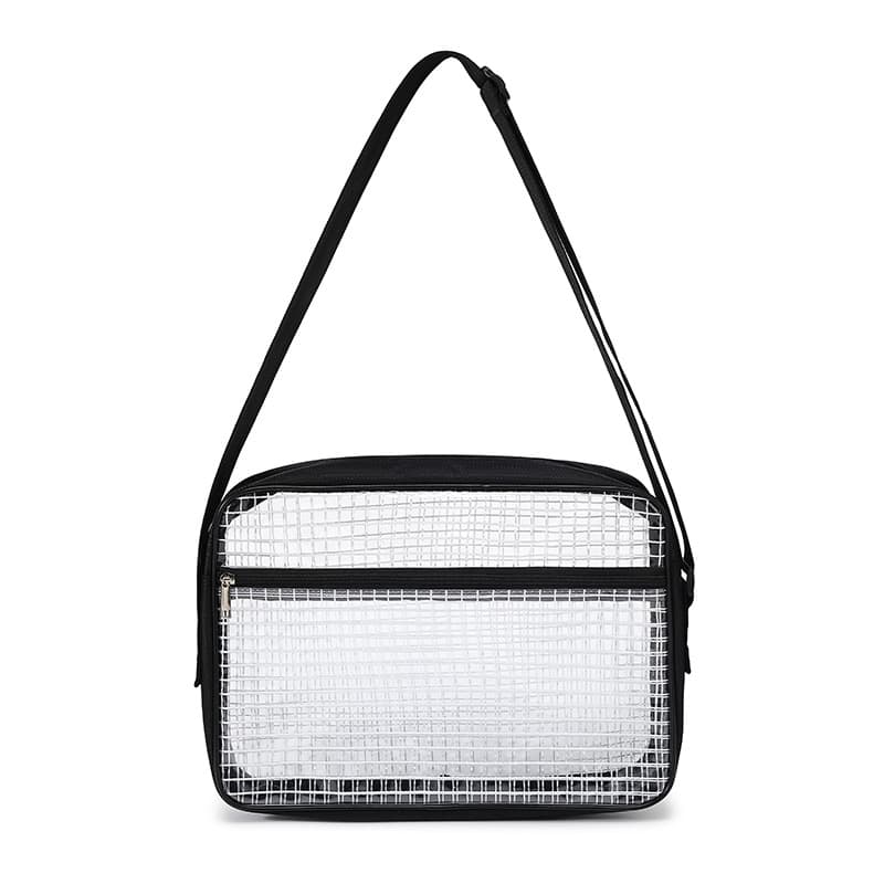 PVC transparent dust-free bag anti-static mesh 8-inch 12-inch 14-inch 17-inch tool storage backpack crossbody single/double shoulder bag