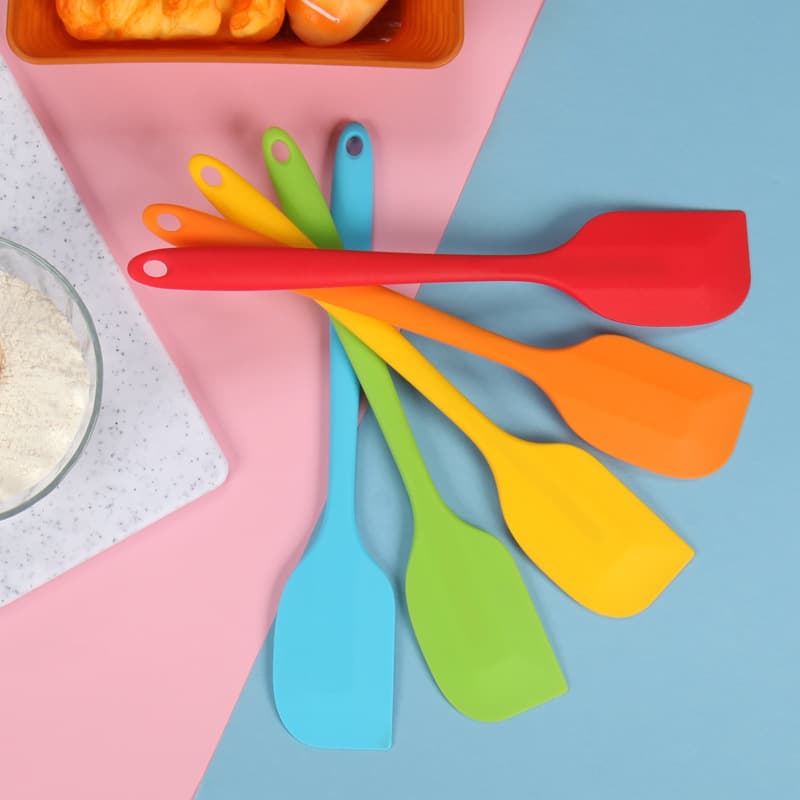 Large Silicone Spatula Baking Tool Spatula Integrated Soft Spatula Cream Scraper Mixing Scraper Cake Spatula