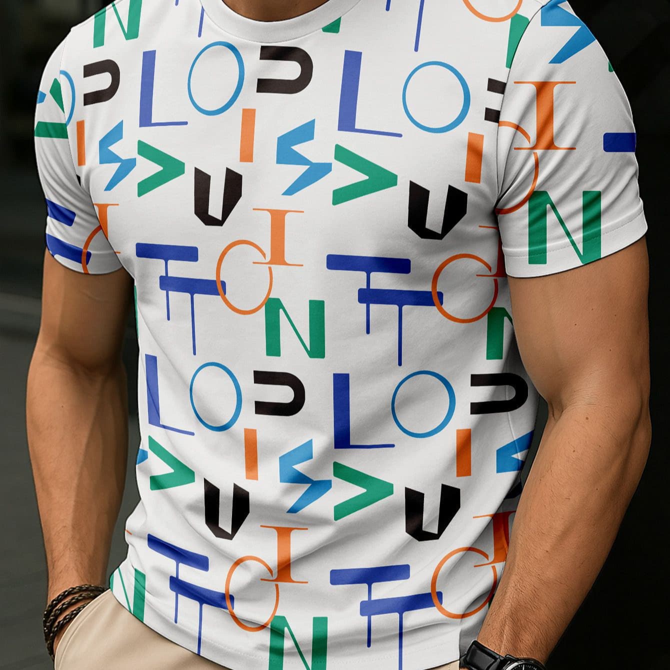 Fashion Short-Sleeve Men's Pullover T-Shirt, Big Size 3D Printed Short-Sleeve Casual Sportswear for Summer Outdoor Export Men's Clothing