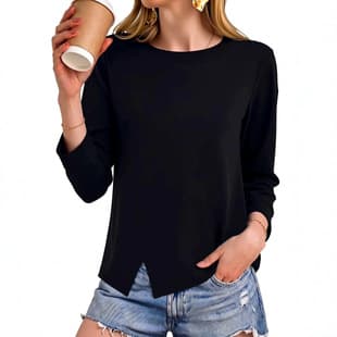 Women's Asymmetric Top Slim Fit Long Sleeve Shirt Ruched Sexy Going Out Date Night Shirt 2026 Fall