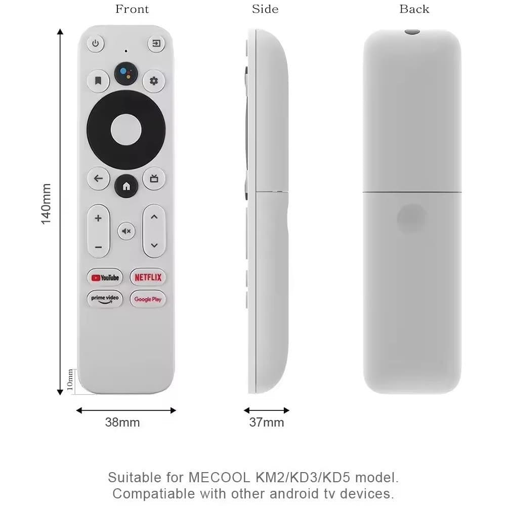 Compatible with Google/Onn Android TV Box, Bluetooth Voice and Infrared Version Remote Control G9N9N