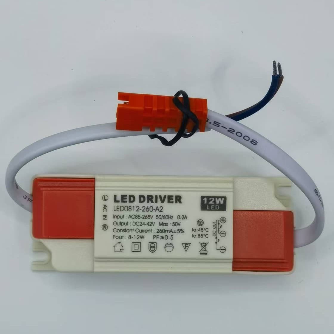 8-12W isolation wide voltage DC24-42V commercial lighting dimming power supply three-color dimming