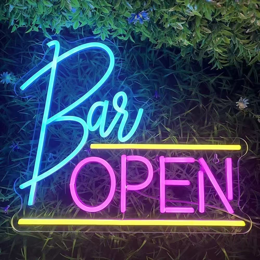 Neon Sign Custom Source Factory Amazon Cross-border Trade OPEN LED Advertising Sign Decorative Light
