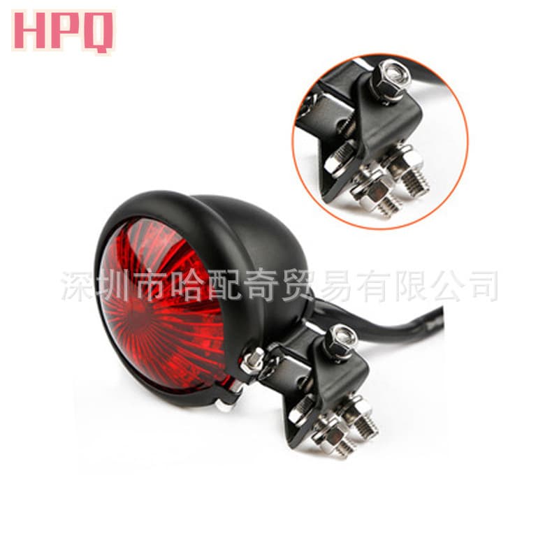 Motorcycle LED Tail Light for Harley Yamaha BT Metal Brake Light Universal Motorcycle Piranha Tail Light