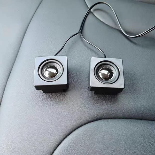 Mini Desktop Computer Speaker USB Cable Stick-On Single Soundbox Host Horn Parts DIY Speaker Compact Size Plastic Body
