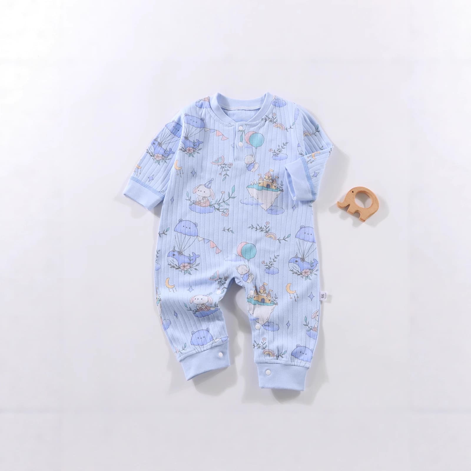New Baby Long-Sleeve Bodysuit Spring Autumn Newborn Baby Boy Girl Underwear Pajamas Sleepsuit Homewear