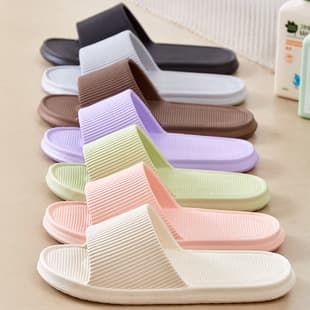 Popular Home Slippers Men's Summer Sandals Women's Hotel Lightweight Shower Slippers with Cloud-Like Feel