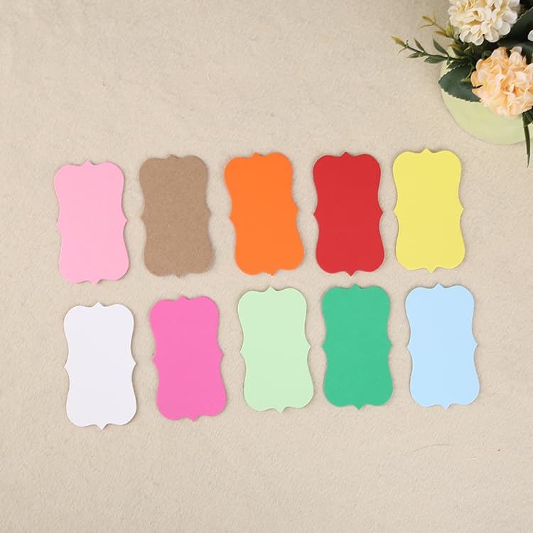 10 Colors Vintage Round Curved Irregular Retro Leather Paper Memory Cards Message Cards Bookmarks Diy Office Decorations