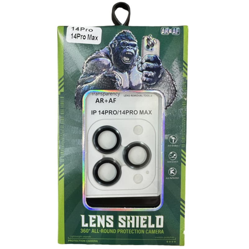 For iPhone 15 Pro Lens Film, Imitation Metal Tempered Glass Film, iPhone 16 Pro Max Dual-Color AR AF Anti-Reflection