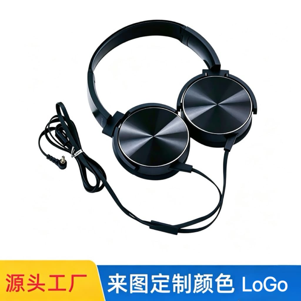 Over-Ear Wired Earphones XB450 Cross-Border Exclusive Supply with Mic Wired Control, Sports Gaming Gift, Supports Logo Factory