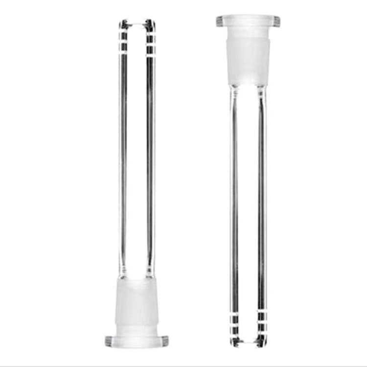 In stock glass pipe inserts, 14mm in length, available in 10cm, 12cm, 14cm, and 15cm lengths.