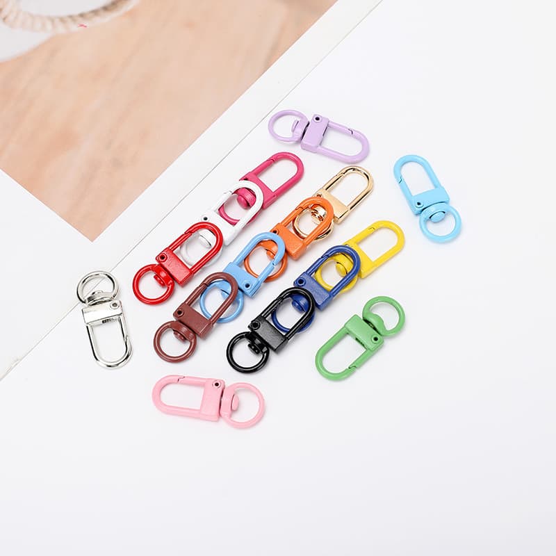 Color Painted Zinc Alloy 3-Point Door Hooks, Creative Minimalist DIY Jewelry Accessories, Bag Keychain Hangers