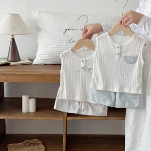 Baby Boy Summer Set 2026 New Infant Thin Two-Piece Clothes Little Boy Fashion Summer Outfit Two-Piece Set