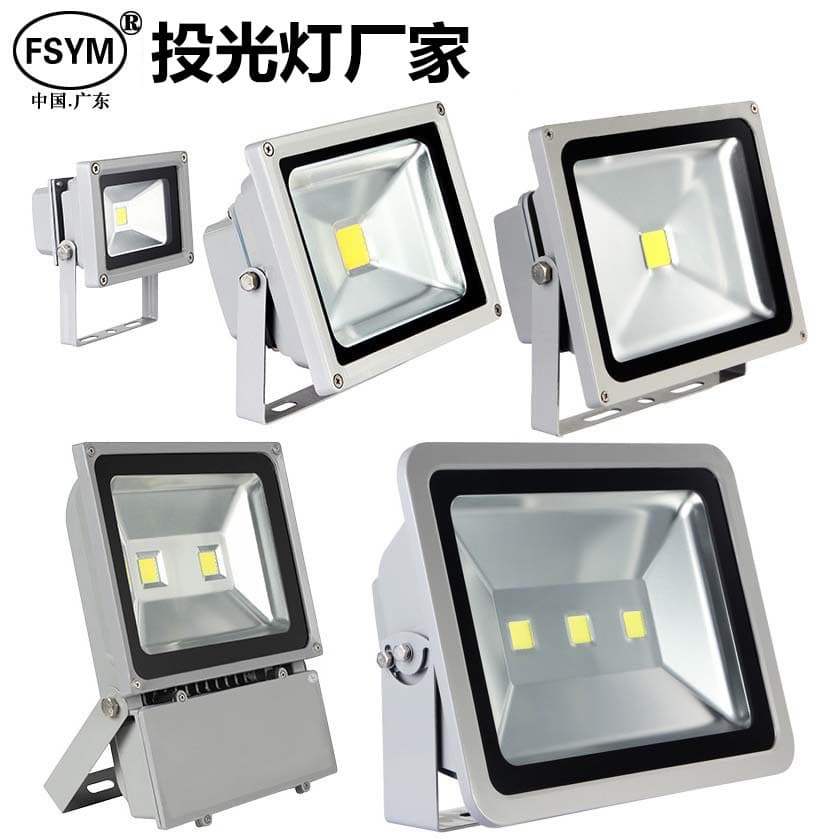 LED Flood Light Outdoor Waterproof Spotlight for Construction, Landscape, Billboard, Stadium, Lawn 50W 100W