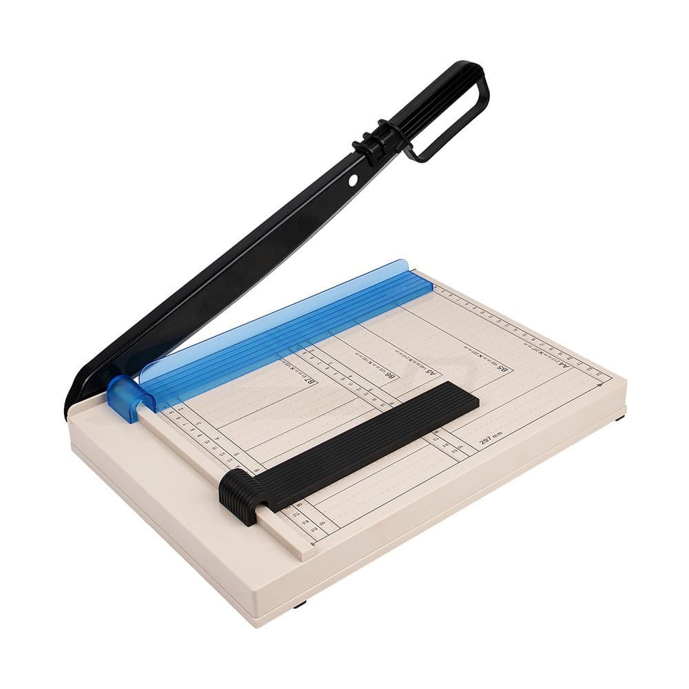 Ready Stock A4 Guillotine Paper Cutter with Removable Pressure Bar, Lightweight Manual Small Paper Trimmer/Cutting Machine