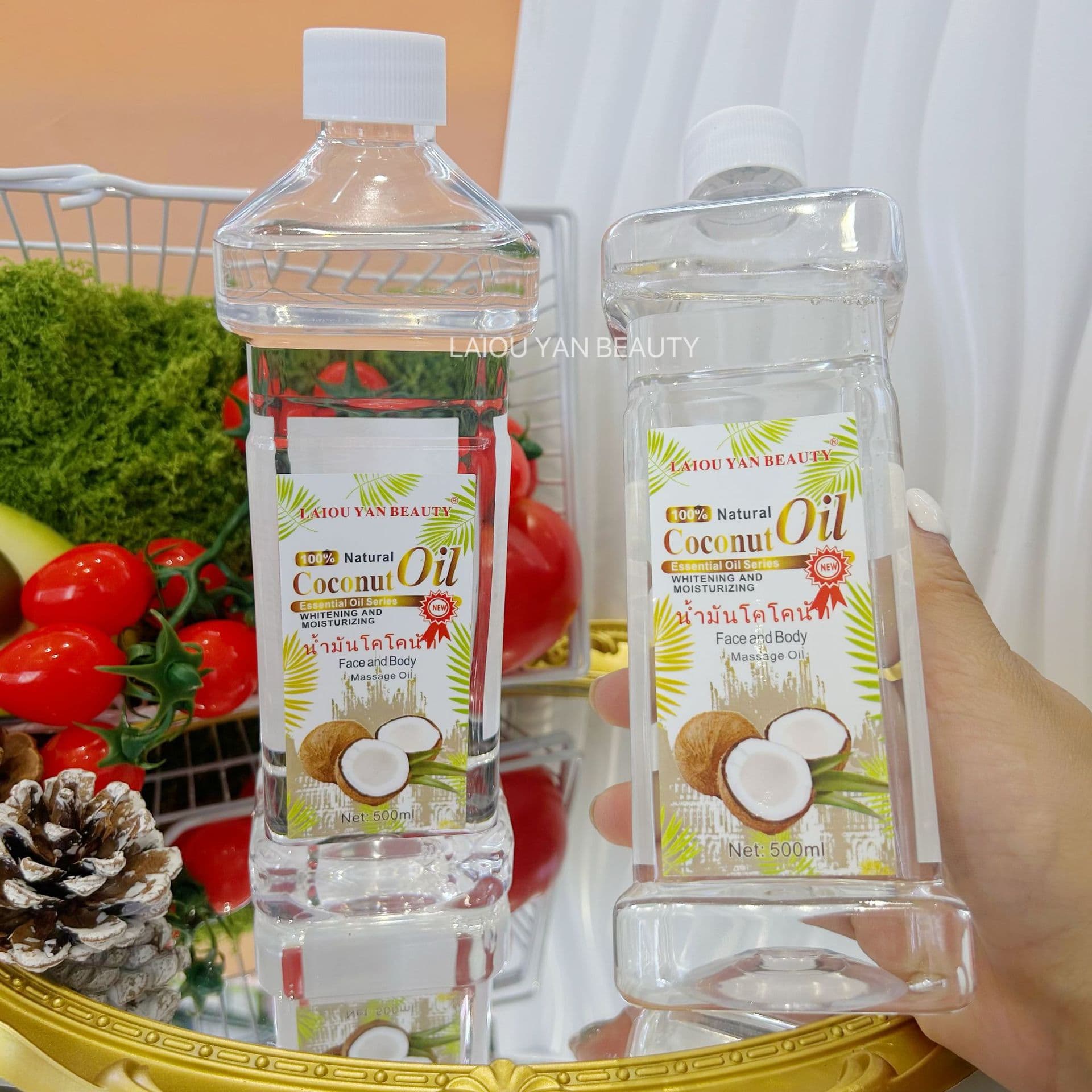 Cross-border Supply Face and Body Argan Oil Moisturizing Essential Oil Coconut Oil Massage Oil Bottle Oil Wholesale