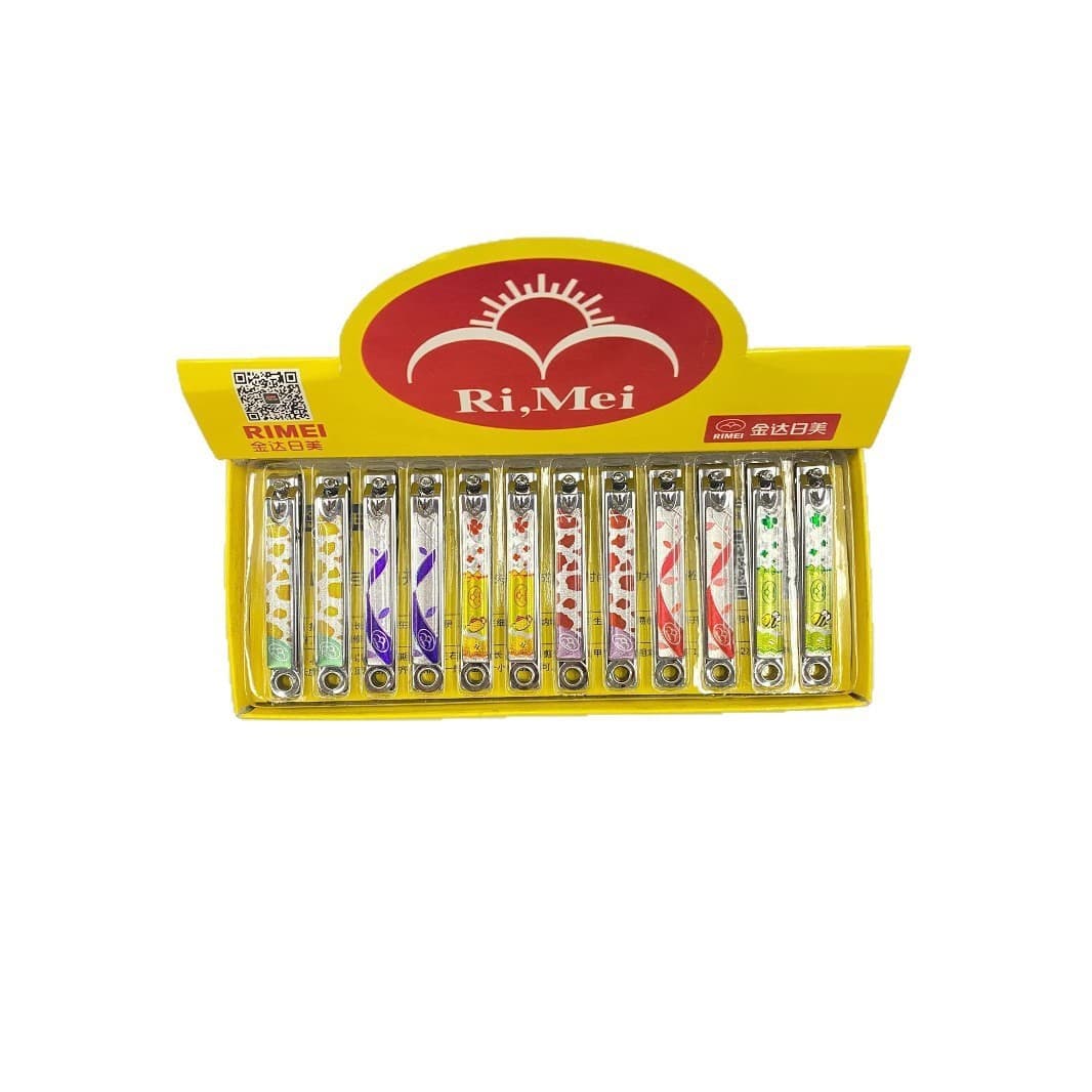 Jinda Rimei Small Flat Nail Clipper Carbon Steel Sharp Nail Cutter Boxed with File Home Manicure