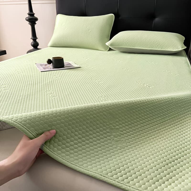 New Cooling Bean Mat Summer Cooling Air-Conditioning Soft Mat Student Dormitory Ice Silk Mat Machine Washable