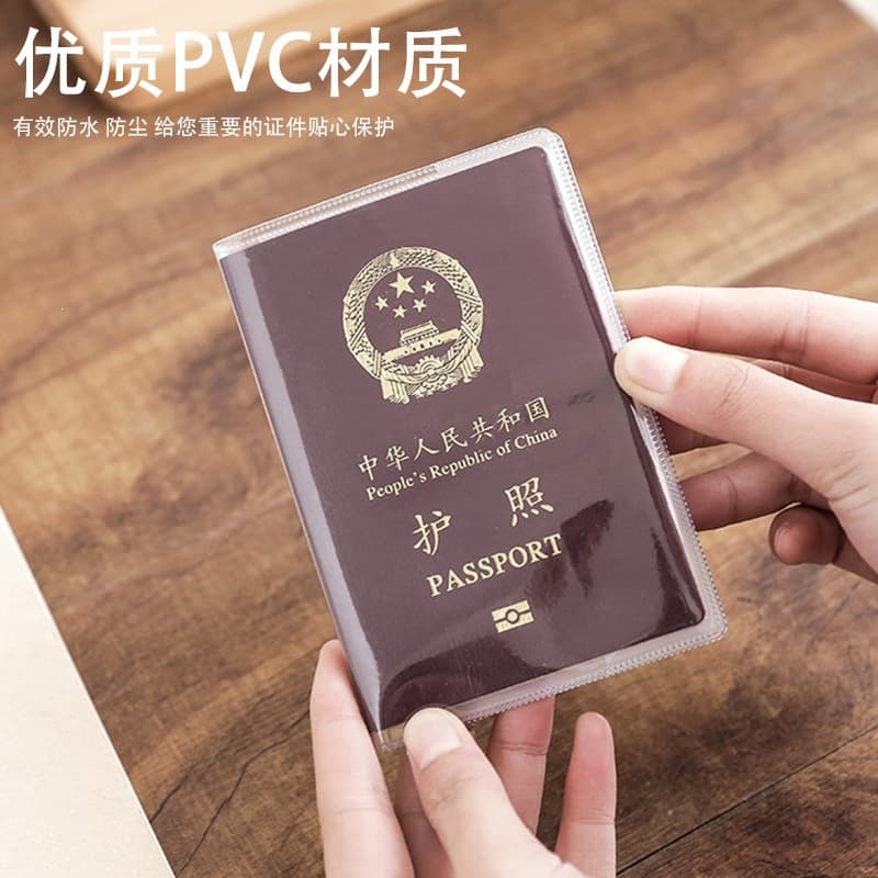 Multifunctional Waterproof Passport Cover, Frosted Transparent Passport Document Holder, Pvc Card Holder, Card Case for Documents