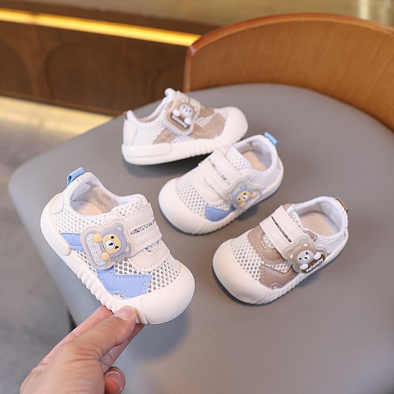 Baby Toddler Walking Shoes 2025 Spring Summer Breathable Mesh Shoes for Boys and Girls Cartoon Non-Slip Soft Sole Casual Shoes