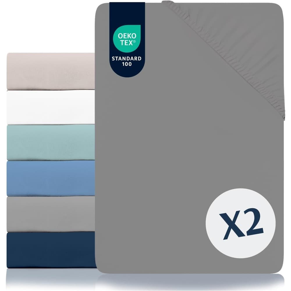 Solid Color Fitted Sheet 4-Piece Set Amazon Export Pillowcase Bedding Cross-Border Bed Mattress Fitted Sheet