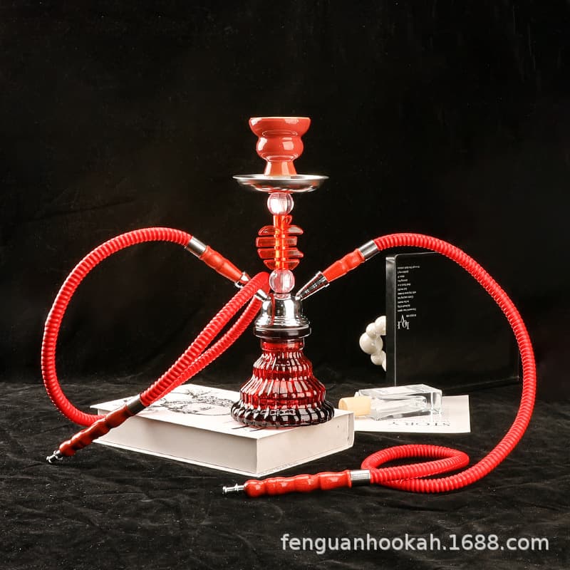 New Cross-Border Small Hookah Set Gear Acrylic Glass Hookah Bar KTV Premium Hookah