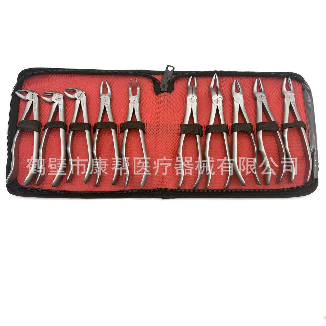 Dental Stainless Steel Adult Tooth Extraction Forceps Set Oral Instruments Adult Extraction Forceps 10-Piece Set Dental Factory Direct