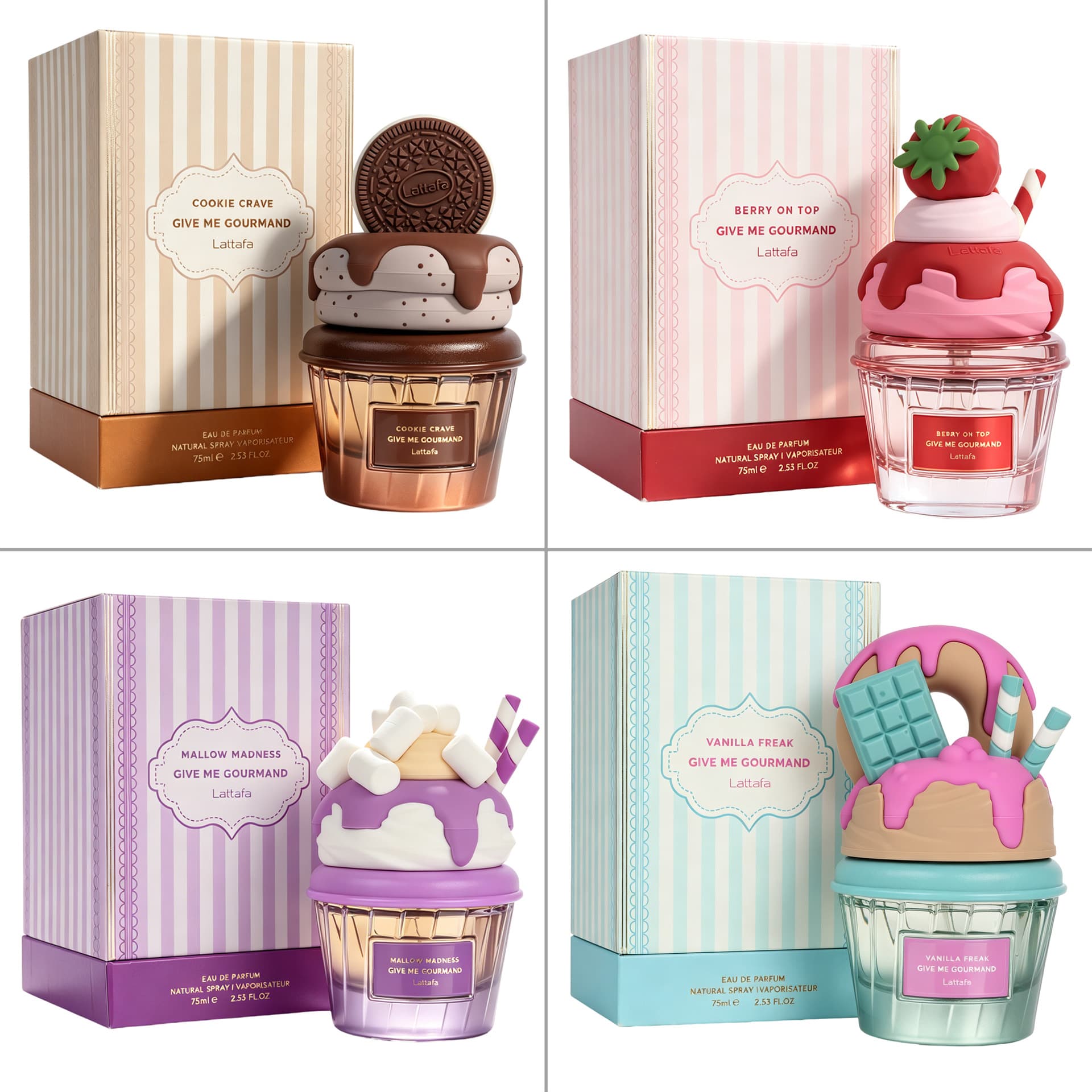 Ice Cream Series Lattafa Perfume Popular Middle Eastern Arabian Fragrance Cross-Border Export Perfume