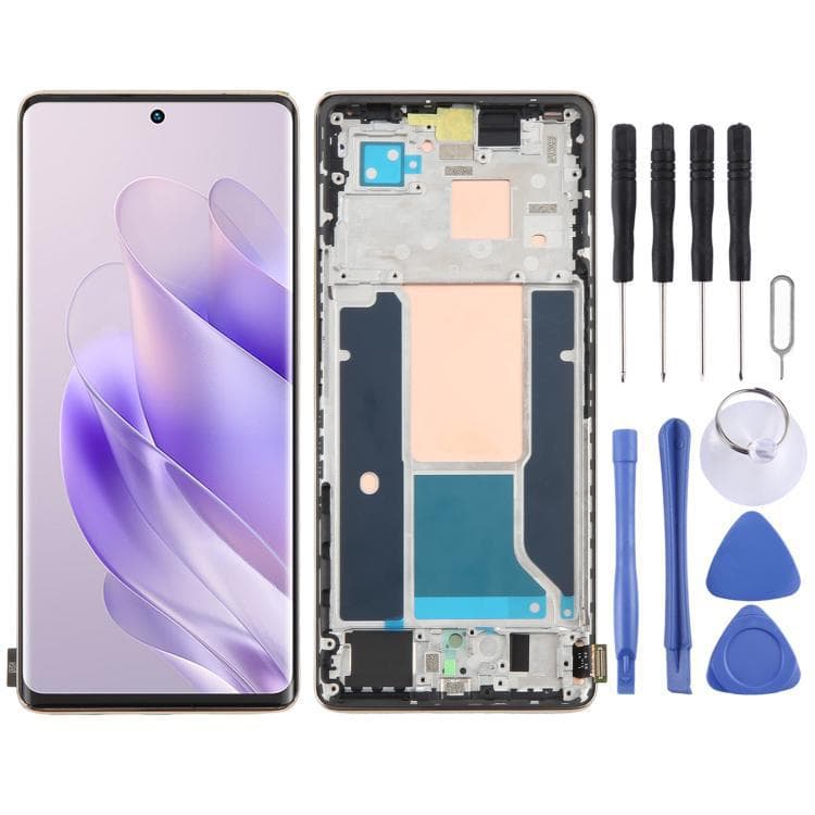 Compatible with Infinix Zero 30 4G X6731B AMOLED Original LCD Screen Assembly with Frame