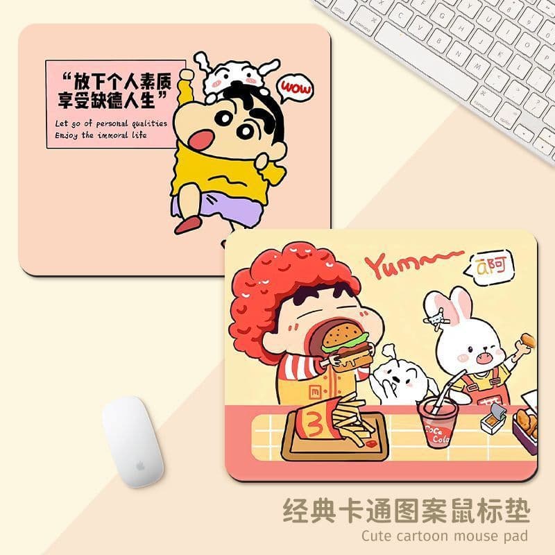 Crayon Small New Mouse Pad Student Desk Pad Small Size Durable Cartoon Office Learning Pad Computer Keyboard Pad Universal