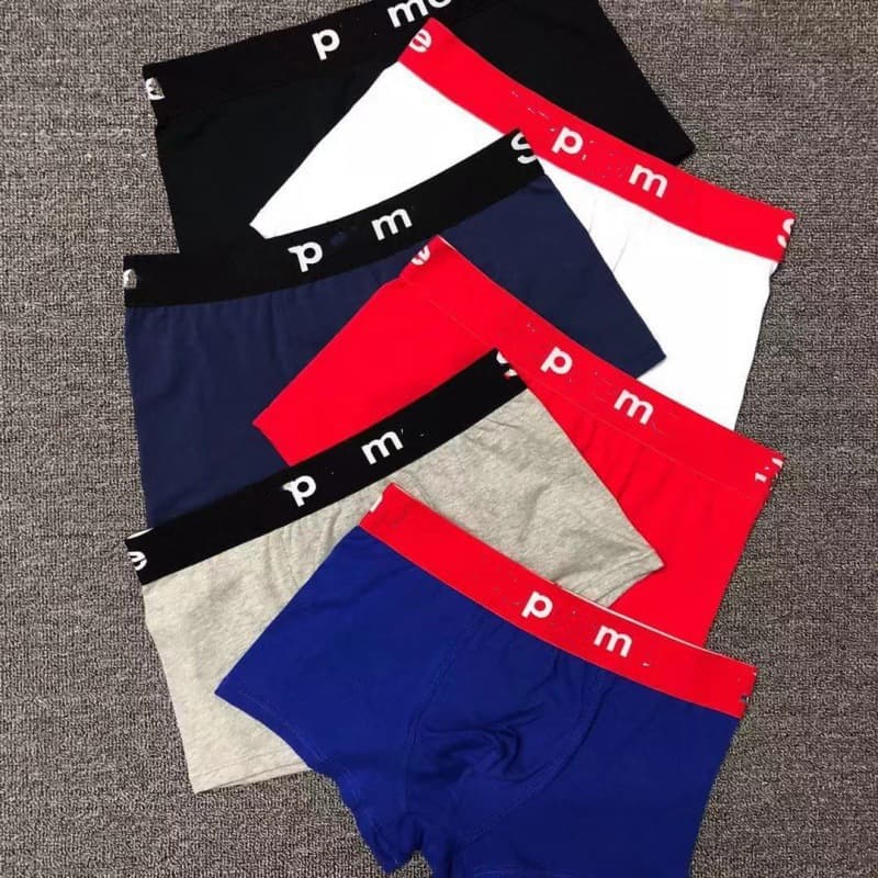 Fashionable Trendy Student Breathable Men's Boxer Briefs SUP Men's Underwear Cotton Men's Boxer Shorts